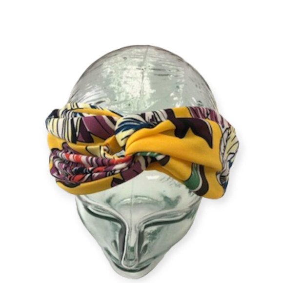 ZARA Butter Yellow Bohemian Floral Head Wrap - Picture 4 of 6